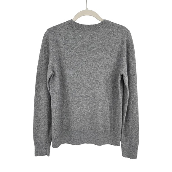 BANANA REPUBLIC Merino Wool Sweater C'est Si Bon Long Sleeve Gray - Size Small - Picture 3 of 10